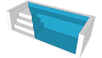 Aussi bien utilisé pour descendre dans l'eau que pour se prélasser au bord de l'eau, cet escalier alliant élégance et confort est multifonction.