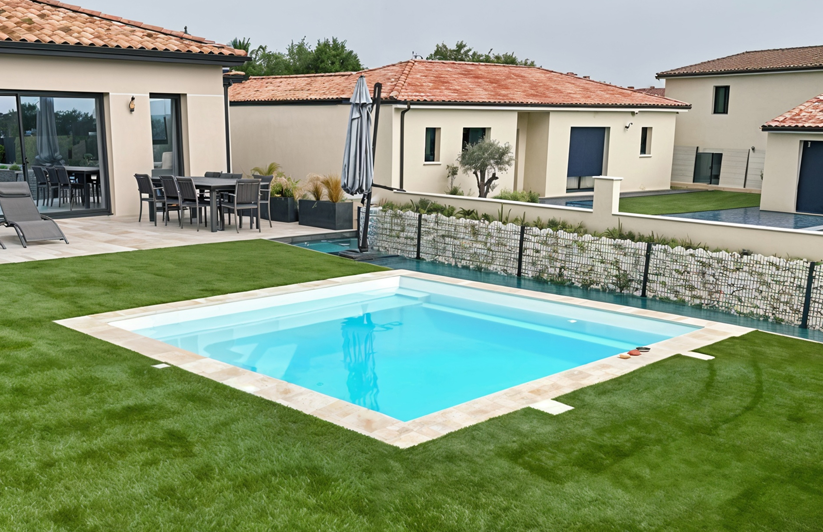 Piscine carrée béton armé | Design & adaptabilité | Unibéo Piscines
